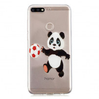Etui plastikowe panda do Huawei Y7 Prime (2018) - przezroczyste
