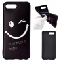 Etui silikonowe emotikona do Honor 10 - czarne