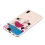 Etui ochronne plastikowe flamingi do Huawei P20 Lite - przezroczyste