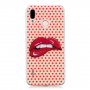 Etui ochronne plastikowe usta do Huawei P20 Lite - przezroczyste