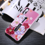 Etui plastikowe z pętlą kwiaty do Huawei P20 Pro - różowe