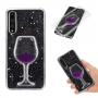 Etui plastikowe kieliszek z winem do Huawei P20 Pro - fioletowe
