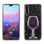 Etui plastikowe kieliszek z winem do Huawei P20 Pro - fioletowe