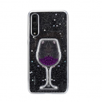 Etui plastikowe kieliszek z winem do Huawei P20 Pro - fioletowe