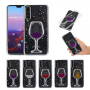 Etui plastikowe kieliszek z winem do Huawei P20 Pro - fioletowe