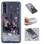 Etui plastikowe z pływającymi cekinami wieża Eiffla do Huawei P20 Pro - srebrne