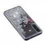 Etui plastikowe z pływającymi cekinami wieża Eiffla do Huawei P20 Pro - srebrne