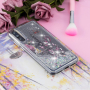 Etui plastikowe z pływającymi cekinami wieża Eiffla do Huawei P20 Pro - srebrne