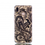 Etui z teksturą 3D diamentową do Huawei P20 Lite - przezroczyste