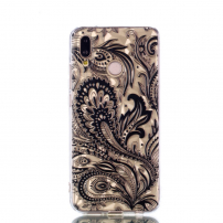 Etui z teksturą 3D diamentową do Huawei P20 Lite - przezroczyste