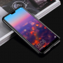 Luphie ramka metalowa ze szkłem hartowanym do Huawei P20 Pro - czarna / przezroczysta