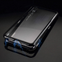 Luphie ramka metalowa ze szkłem hartowanym do Huawei P20 Pro - czarna / przezroczysta