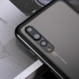 Luphie ramka metalowa ze szkłem hartowanym do Huawei P20 Pro - czarna / przezroczysta