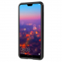 Luphie ramka metalowa ze szkłem hartowanym do Huawei P20 Pro - czarna / przezroczysta