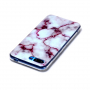 Etui plastikowe marmur do Honor 10 - czerwone