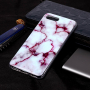 Etui plastikowe marmur do Honor 10 - czerwone