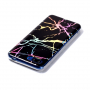 Etui plastikowe ze wzorem marmuru do Honor 10 - czarne