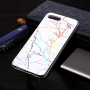 Etui plastikowe ze wzorem marmuru do Honor 10 - białe