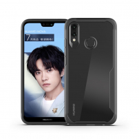 Odporne na wstrząsy etui z ramką do Huawei Nova 3 - czarne