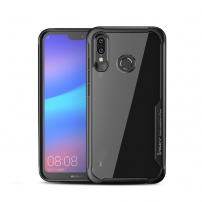 Ipaky etui przezroczyste z ramką do Huawei Nova 3 - czarne