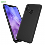 Lenuo etui plastikowe z teksturą tkaniny do Huawei Nova 3 - czarne