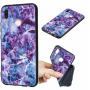 Etui plastikowe marmur do Huawei P20 Lite - fioletowe