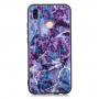 Etui plastikowe marmur do Huawei P20 Lite - fioletowe