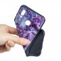 Etui plastikowe marmur do Huawei P20 Lite - fioletowe