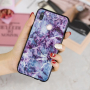 Etui plastikowe marmur do Huawei P20 Lite - fioletowe
