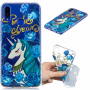 Etui plastikowe niebieski jednorożec do Huawei Nova 3i - przezroczyste