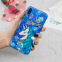 Etui plastikowe niebieski jednorożec do Huawei Nova 3i - przezroczyste