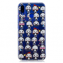 Etui plastikowe pandy do Huawei Nova 3 - przezroczyste