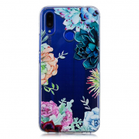 Etui plastikowe kwiaty do Huawei Nova 3 - przezroczyste