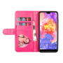 Pokrowiec portfelowy lśniący do Huawei P20 Pro - fuksjowy