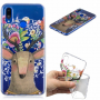 Etui plastikowe kwiatowy jeleń do Huawei Nova 3i - przezroczyste
