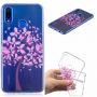 Etui plastikowe różowe drzewo do Huawei Nova 3 - przezroczyste