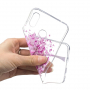 Etui plastikowe różowe drzewo do Huawei Nova 3 - przezroczyste