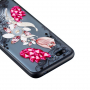 Etui plastikowe wytłoczone kwiat do Honor 10 - przezroczyste