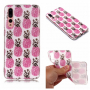 Etui plastikowe ananasy do Huawei P20 Pro - przezroczyste