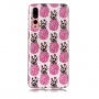 Etui plastikowe ananasy do Huawei P20 Pro - przezroczyste