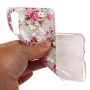 Etui plastikowe kwiaty do Huawei P20 Pro - różowo-szare
