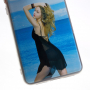 Etui klepsydra Dziewczyna w sukience do Huawei P20 Pro - niebiesko-czarne