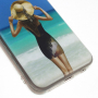 Etui klepsydra Spacer nad morzem do Huawei P20 Lite - niebiesko-czarne