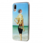 Etui klepsydra Dziewczyna na plaży do Huawei P20 Lite - niebiesko-zielone