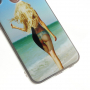 Etui klepsydra Dziewczyna na plaży do Huawei P20 Lite - niebiesko-zielone