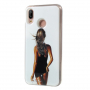 Etui klepsydra Kobieta na plaży do Huawei P20 Lite - czarno-białe