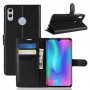 Litchi pokrowiec flip do Honor 10 Lite / Huawei P Smart (2019) - czarny
