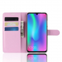 Litchi pokrowiec flip do Honor 10 Lite / Huawei P Smart (2019) - różowy