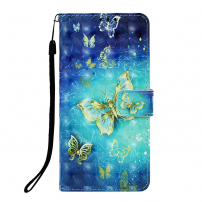 Pokrowiec flip motyle do Huawei P30 Pro - niebieski