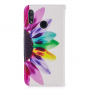 Pokrowiec flip kwiat do Huawei P Smart (2019) / Honor 10 Lite - kolorowy